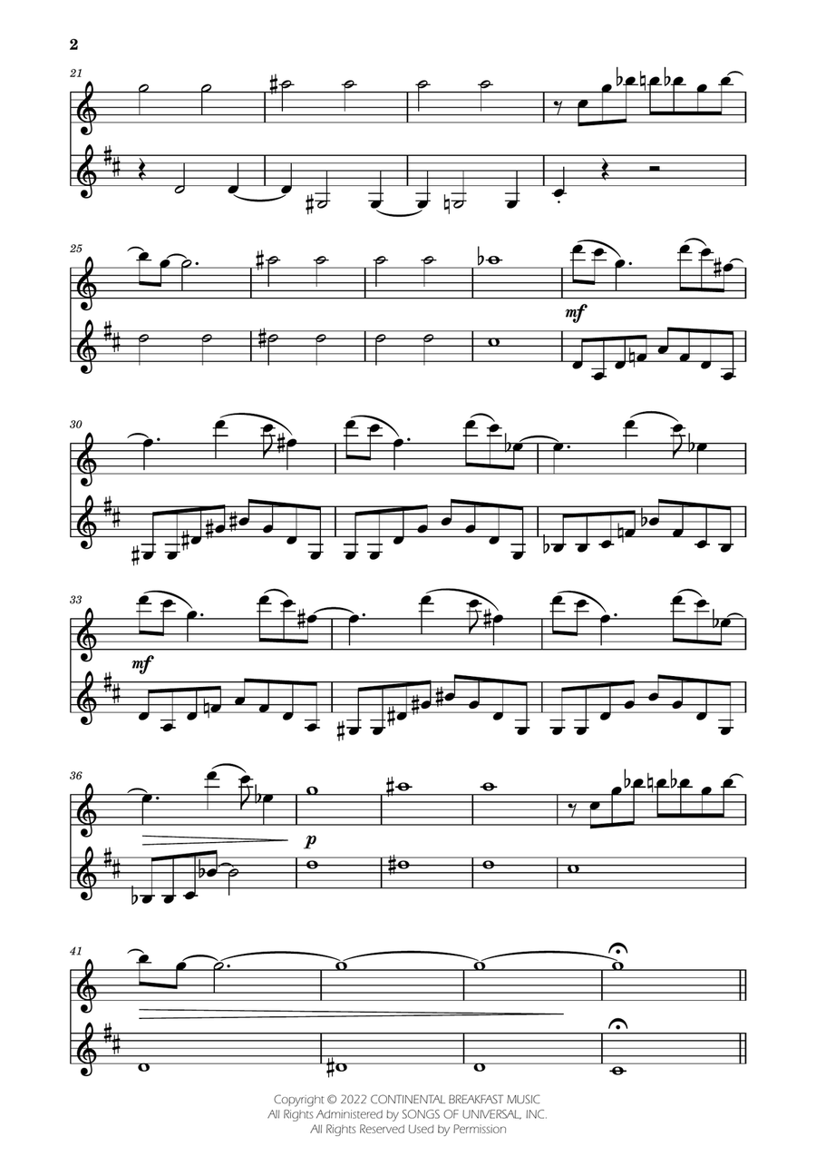 Severance - Main Title Theme Woodwind Duet scores gallery preview page 2