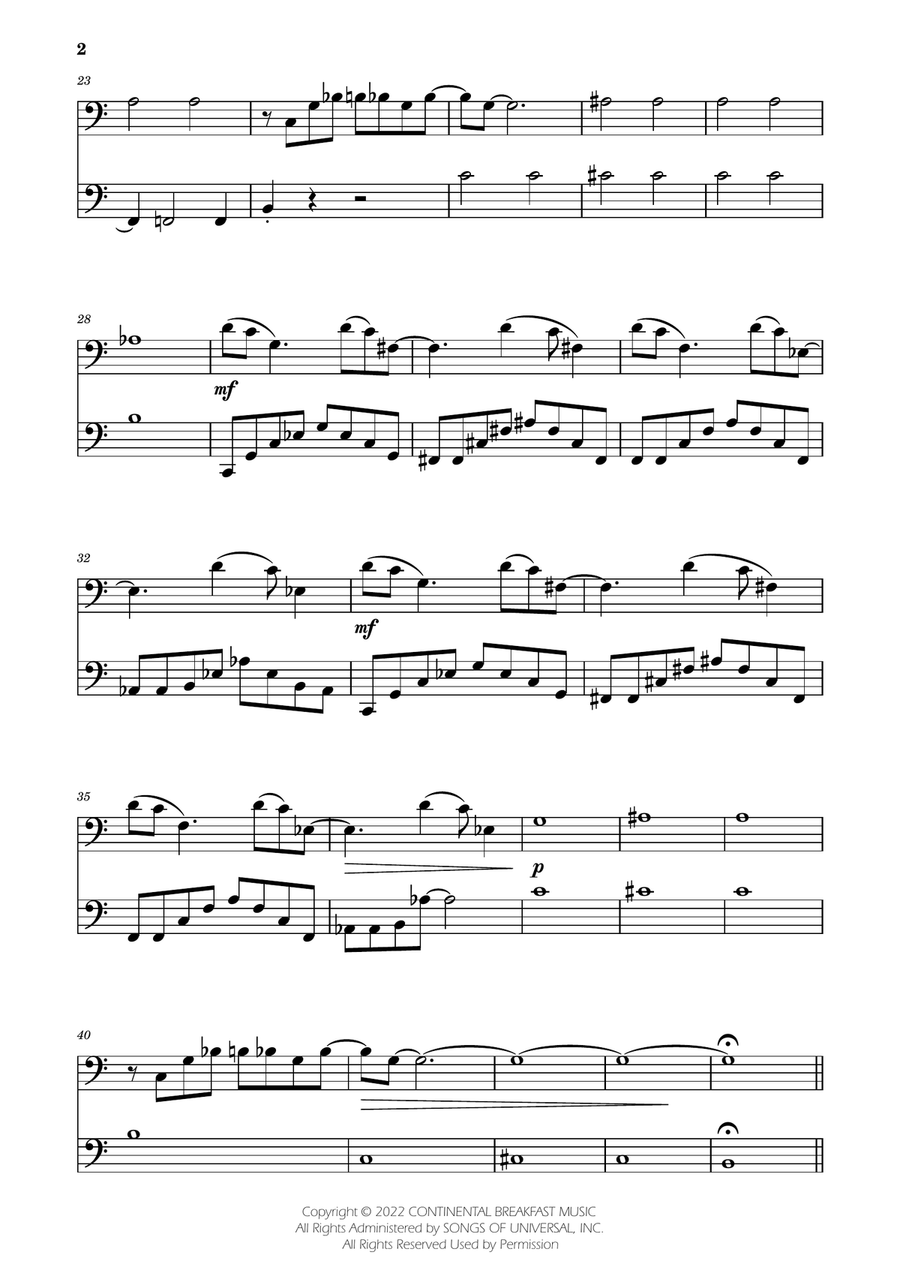Severance - Main Title Theme String Duet scores gallery preview page 2