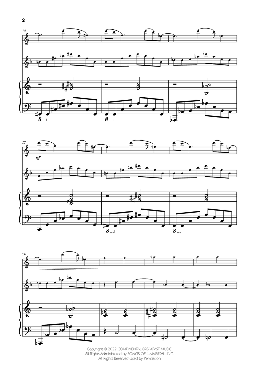 Severance - Main Title Theme Flute Duet scores gallery preview page 2