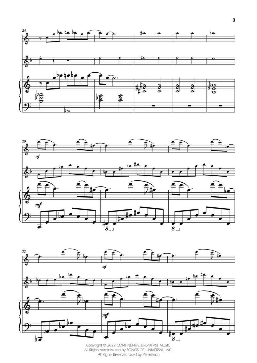 Severance - Main Title Theme Flute Duet scores gallery preview page 3