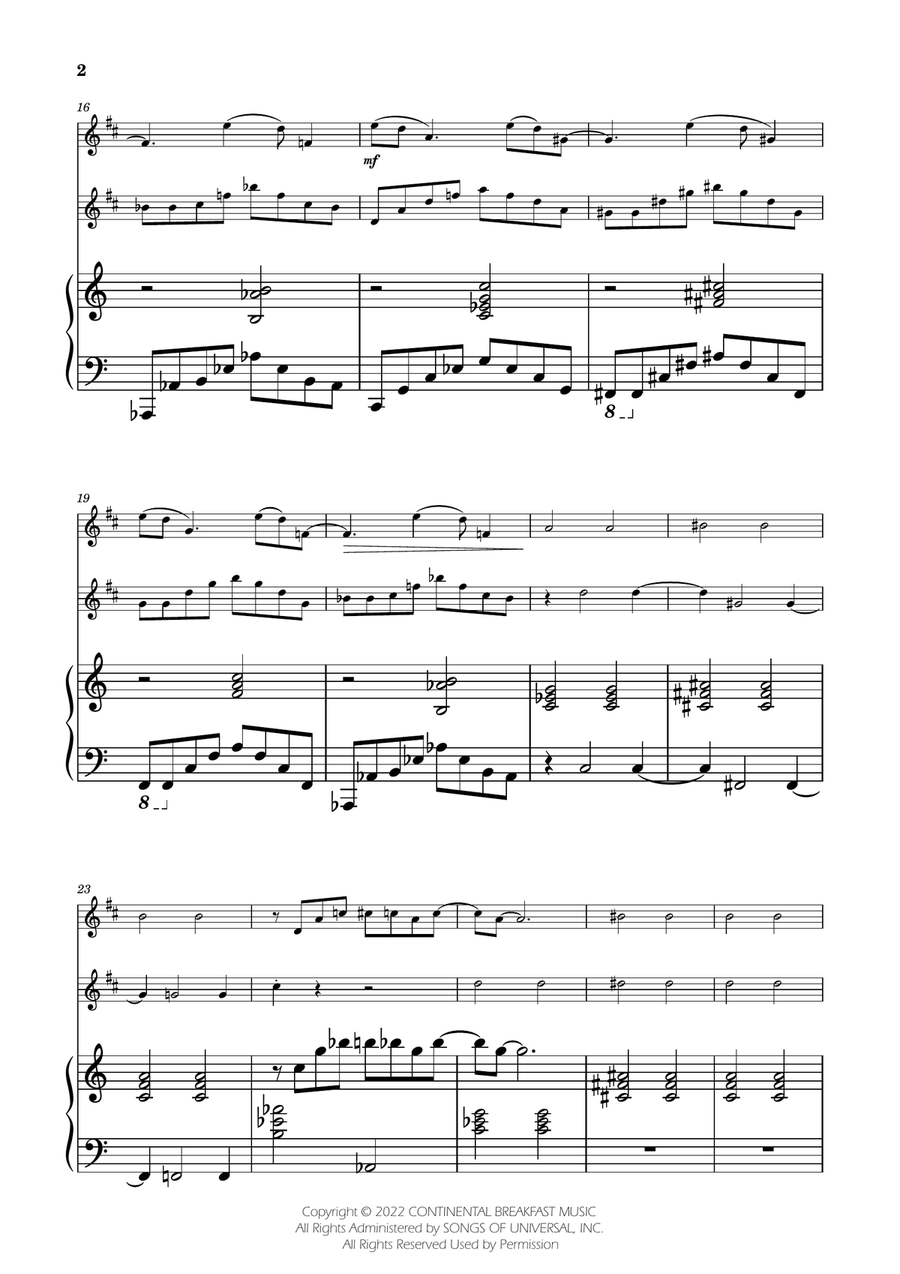 Severance - Main Title Theme Clarinet Duet scores gallery preview page 2
