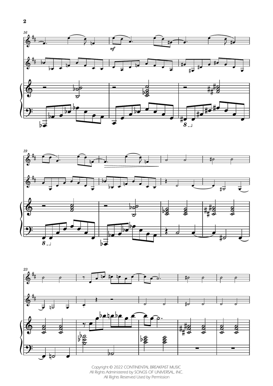Severance - Main Title Theme Clarinet Duet scores gallery preview page 2