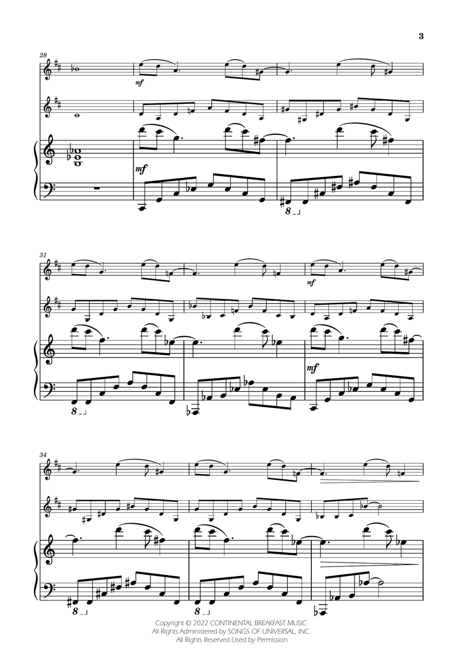 Severance - Main Title Theme Clarinet Duet scores gallery preview page 3