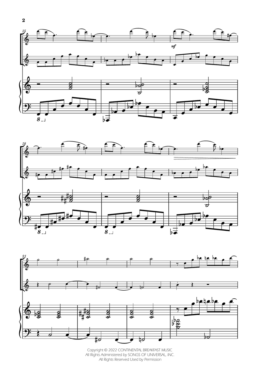 Severance - Main Title Theme Flute Duet scores gallery preview page 2