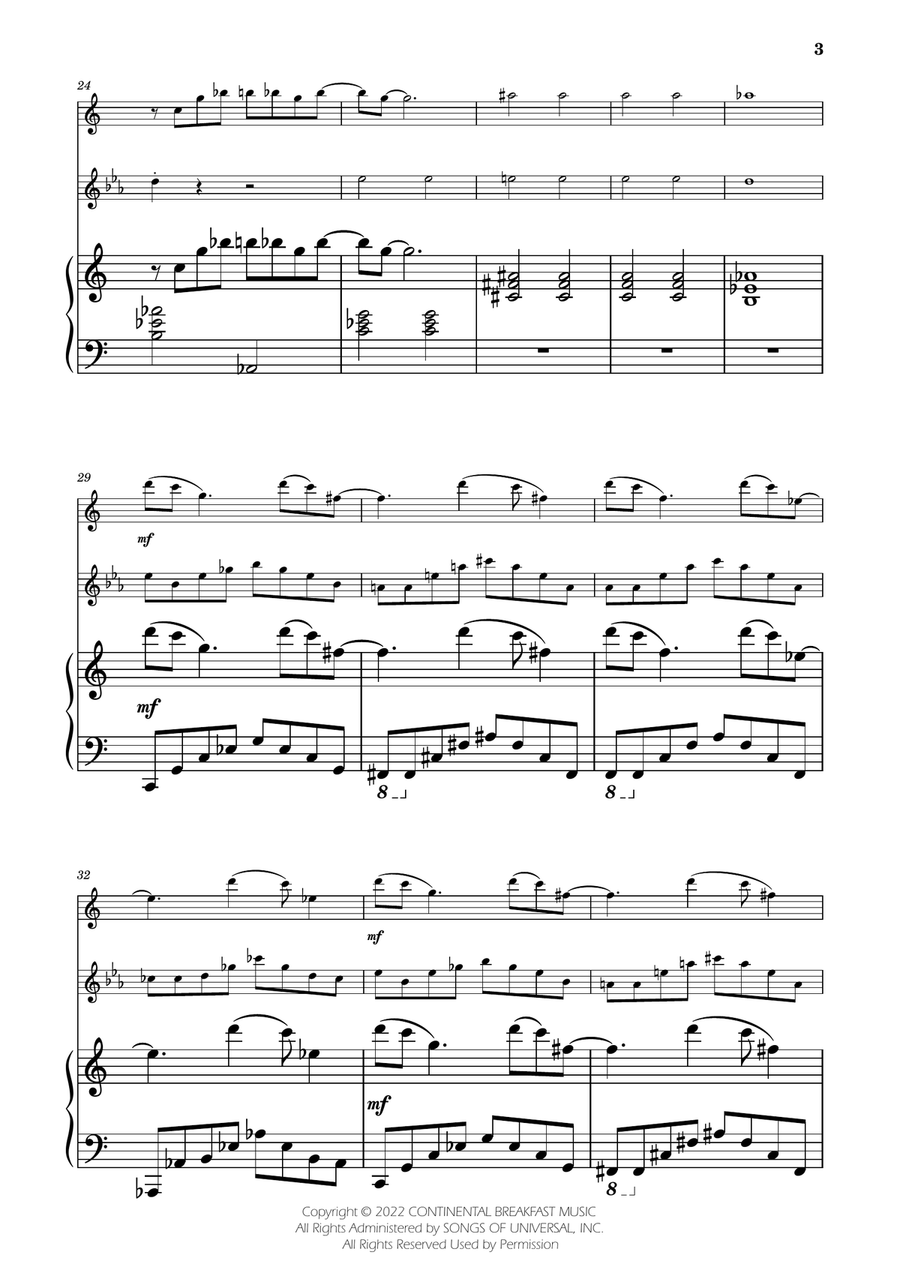 Severance - Main Title Theme Woodwind Duet scores gallery preview page 3