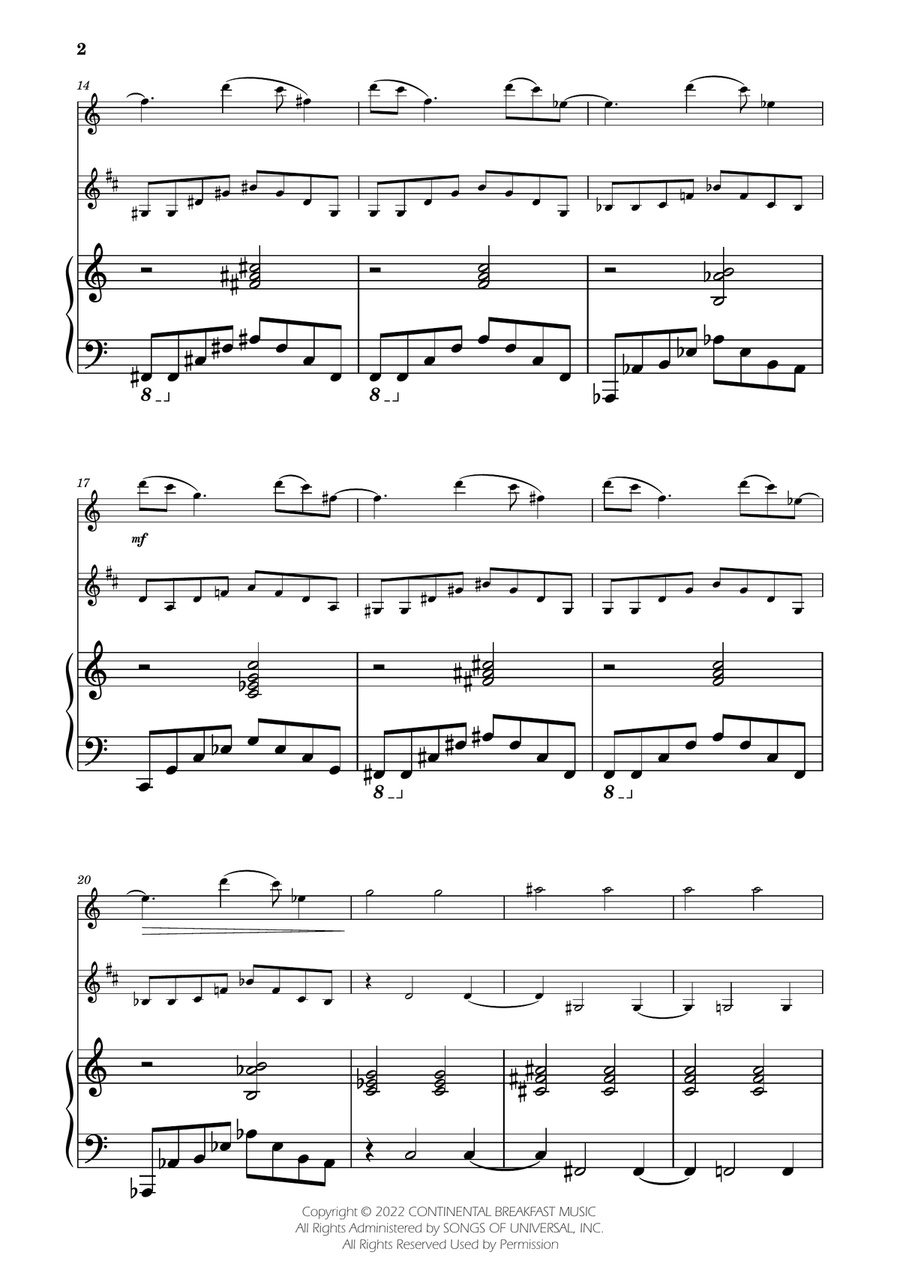 Severance - Main Title Theme Woodwind Duet scores gallery preview page 2