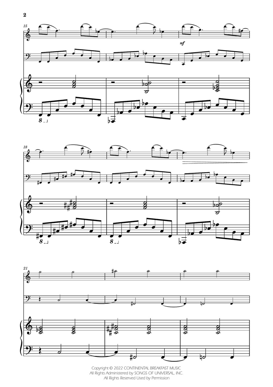 Severance - Main Title Theme Woodwind Duet scores gallery preview page 2