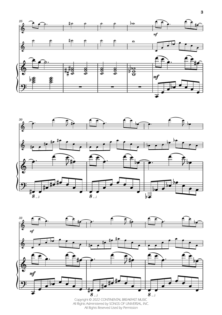 Severance - Main Title Theme Woodwind Duet scores gallery preview page 3