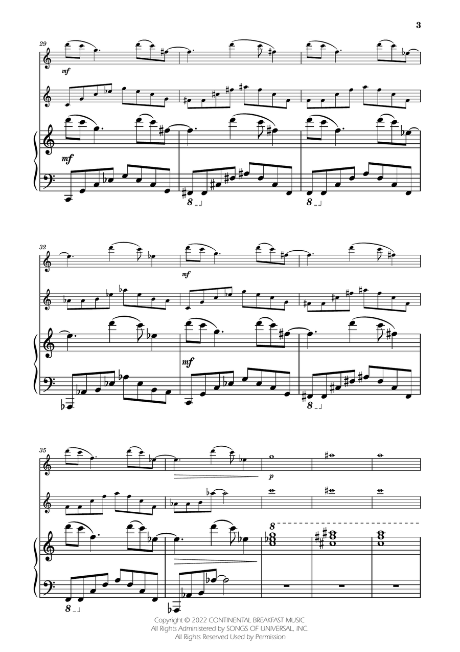 Severance - Main Title Theme String Duet scores gallery preview page 3