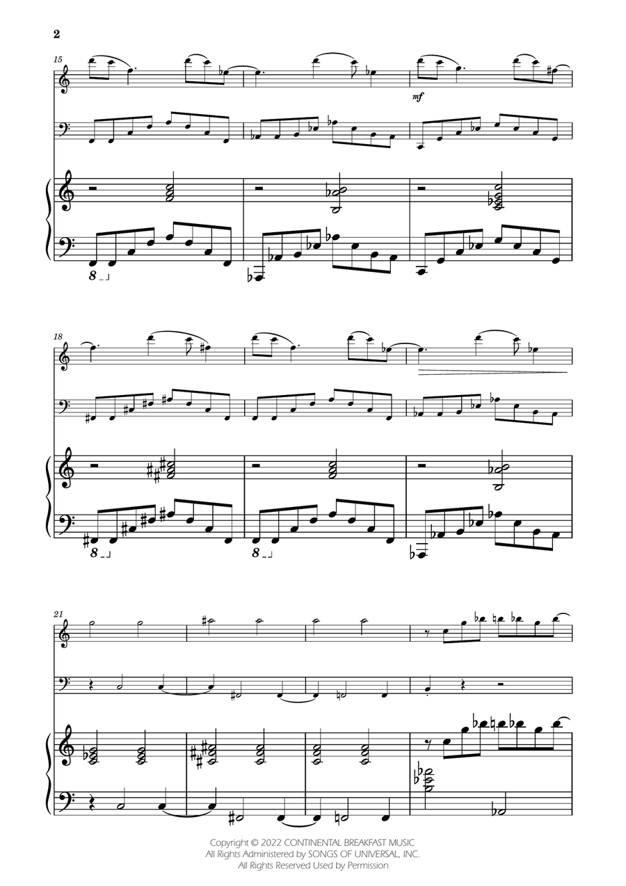 Severance - Main Title Theme String Duet scores gallery preview page 2