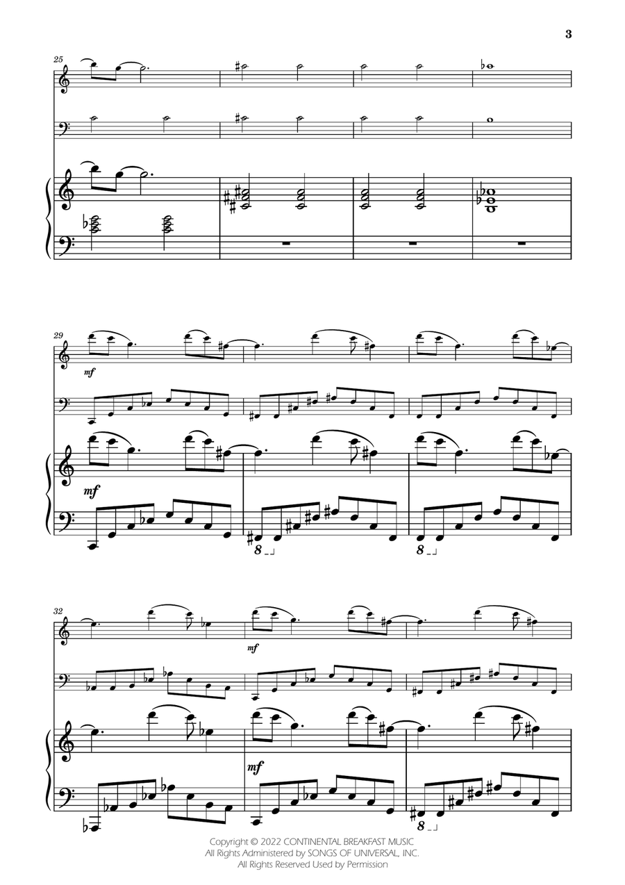 Severance - Main Title Theme String Duet scores gallery preview page 3