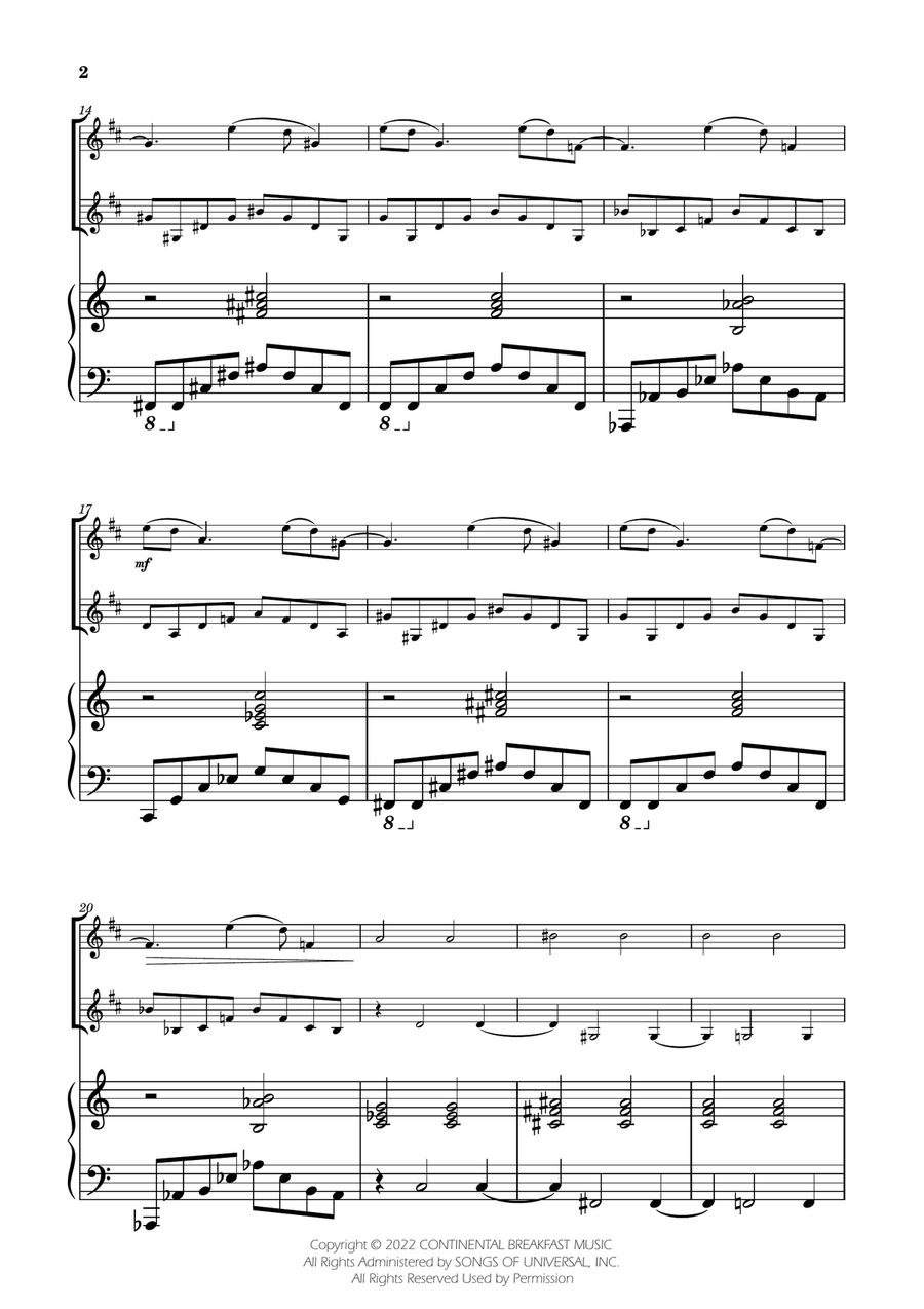 Severance - Main Title Theme Trumpet Duet scores gallery preview page 2