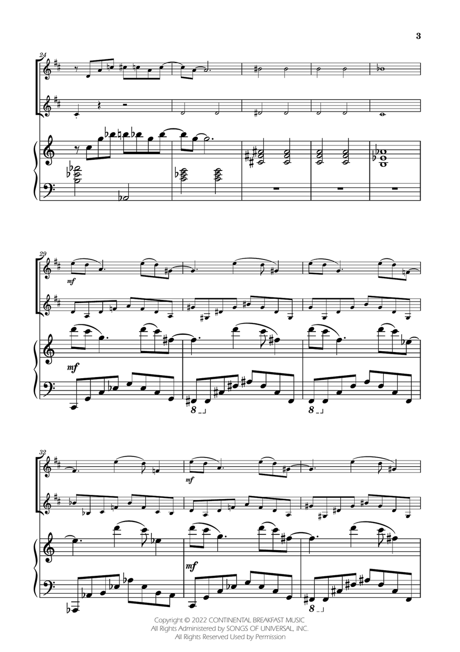 Severance - Main Title Theme Trumpet Duet scores gallery preview page 3