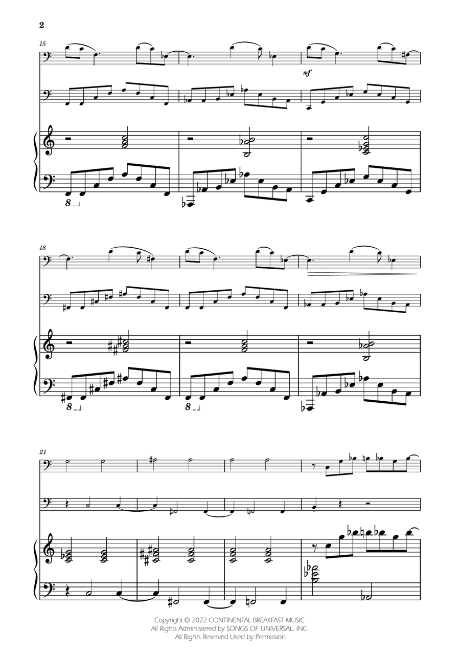 Severance - Main Title Theme String Duet scores gallery preview page 2