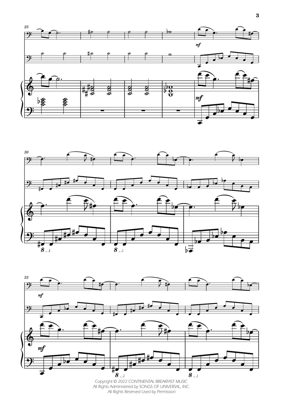 Severance - Main Title Theme String Duet scores gallery preview page 3