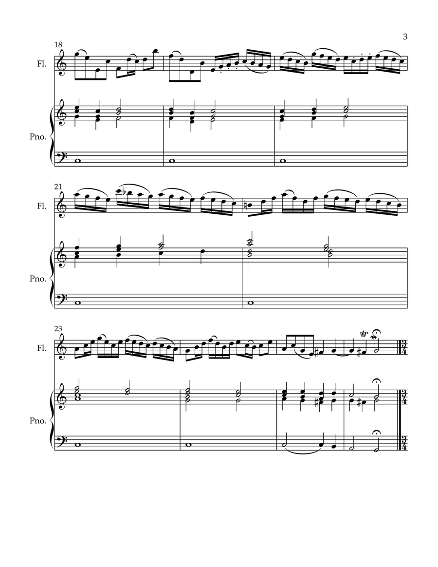 Sonata BWV 1033 Sonata BWV 1033 Chamber Music scores gallery preview page 3