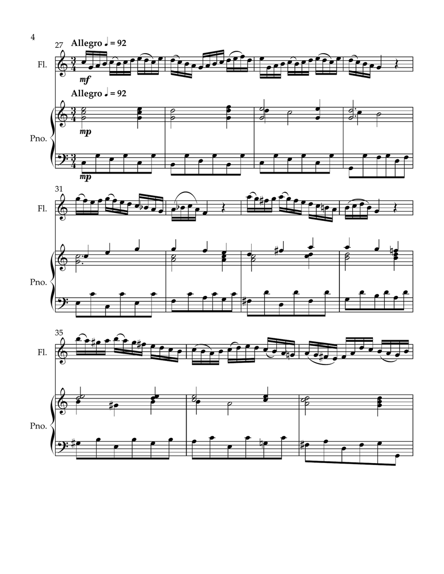 Sonata BWV 1033 Sonata BWV 1033 Chamber Music scores gallery preview page 4