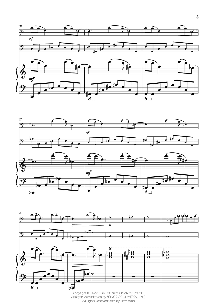 Severance - Main Title Theme Trombone Duet scores gallery preview page 3