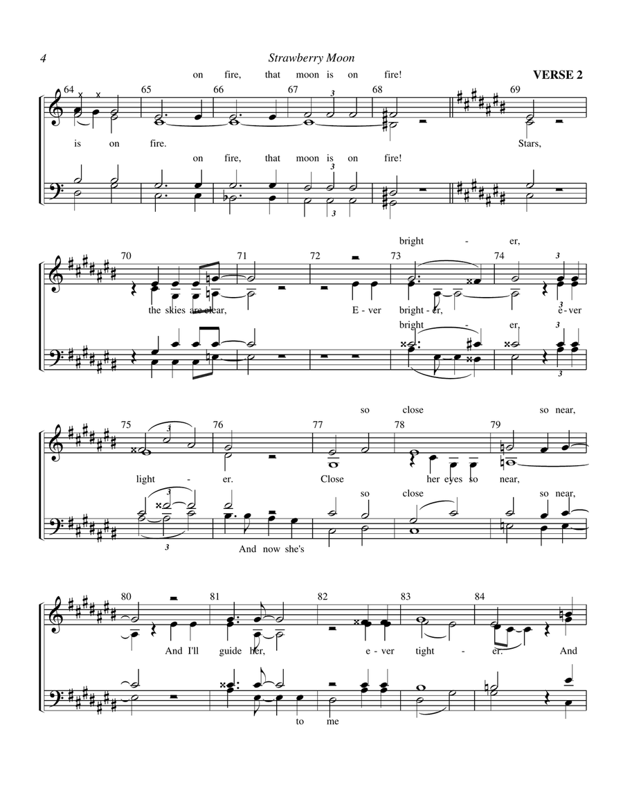 Strawberry Moon Strawberry Moon 4-Part scores gallery preview page 4