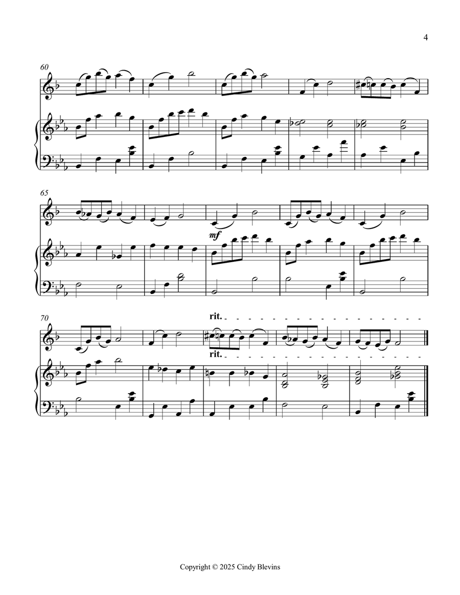Autumn Wonders, an original piece for clarinet and piano B-Flat Clarinet scores gallery preview page 5