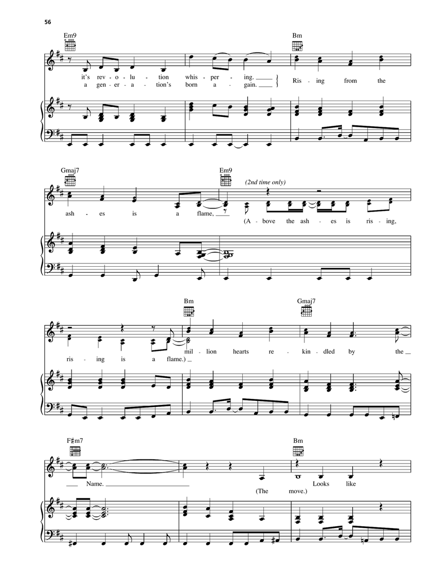 The Move Piano, Vocal, Guitar scores gallery preview page 3