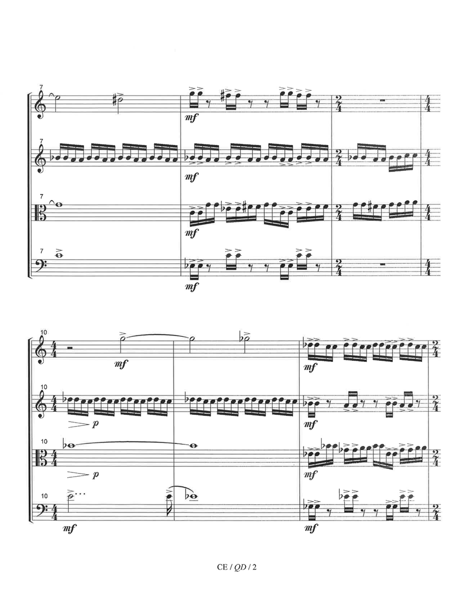Quartet of Dances (2004) String Quartet scores gallery preview page 4