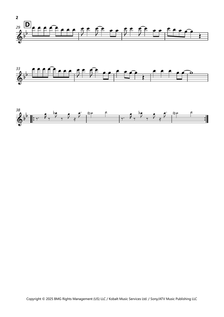 Abracadabra Abracadabra Tenor Saxophone scores gallery preview page 2