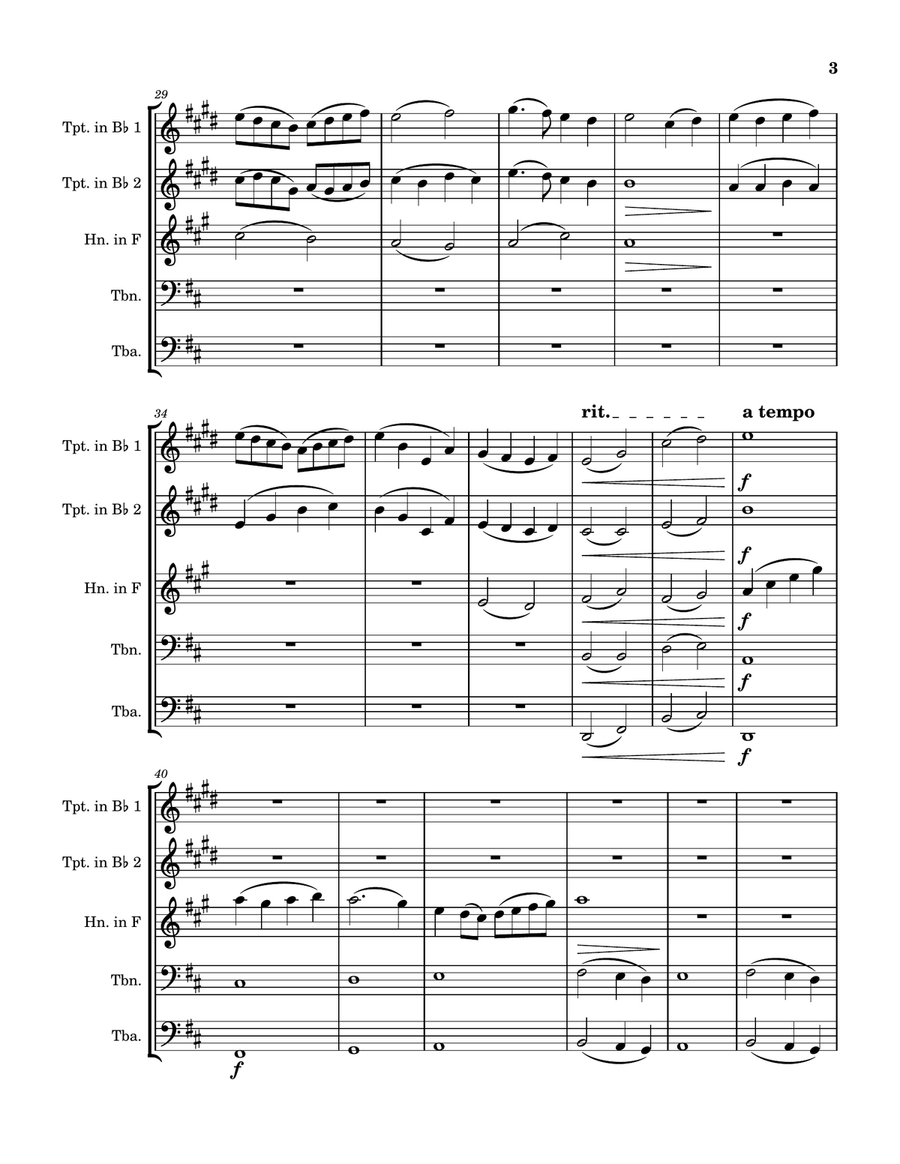Joyful Place Joyful Place Brass Quintet scores gallery preview page 3