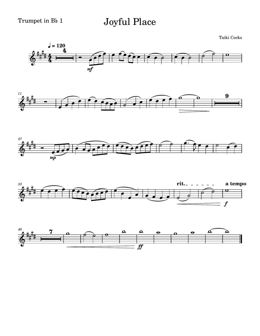 Joyful Place Joyful Place Brass Quintet scores gallery preview page 5