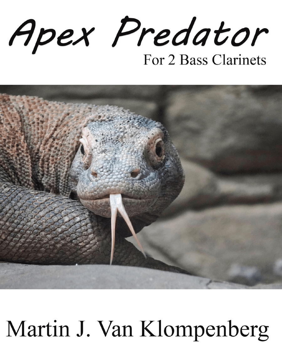 Apex Predator, for two bass clarinets Clarinet Duet scores gallery preview page 1