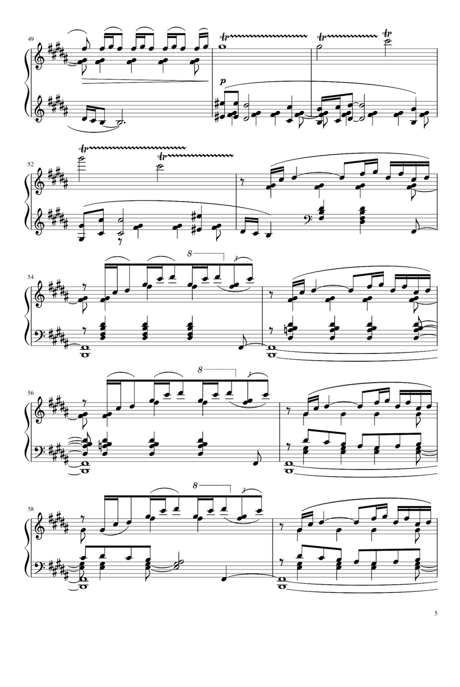 Estampes-Pagodes - Claude Debussy Piano Solo scores gallery preview page 5