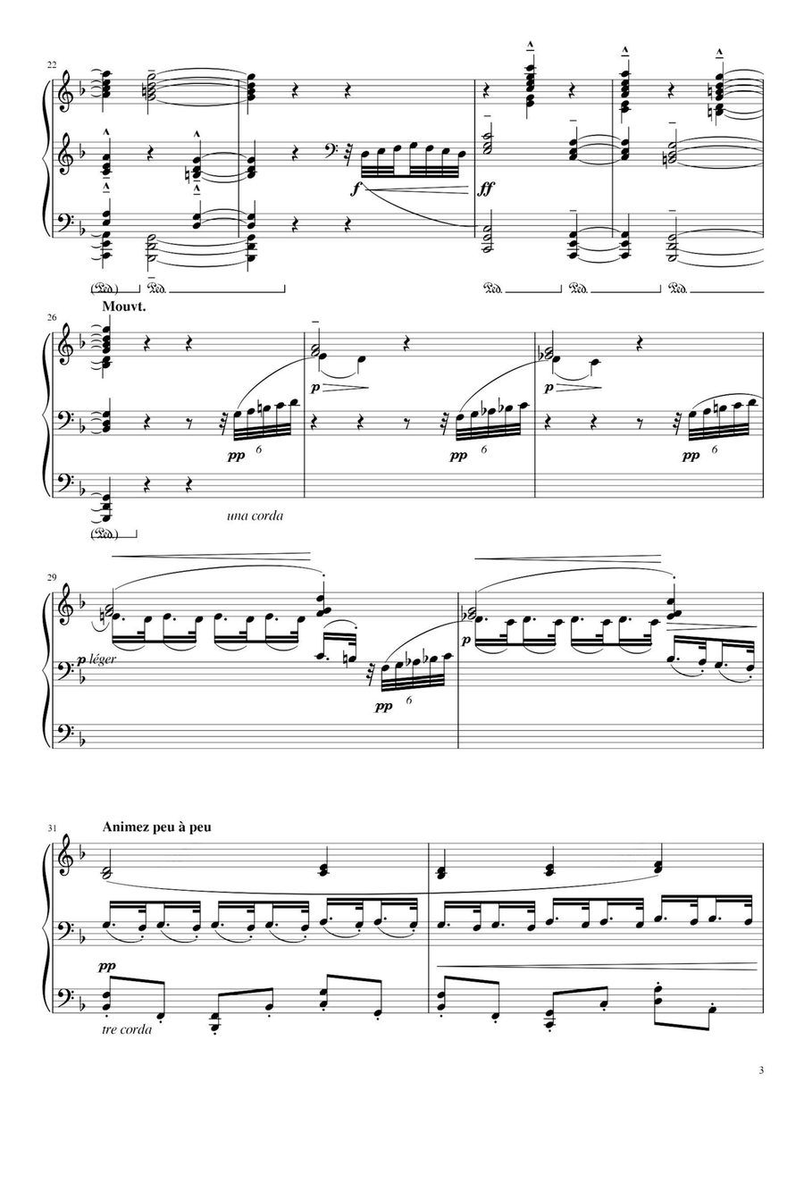Prelude Book 2 No 9 Hommage a S. Pickwick Esq. P. P. M. P. C - Claude Debussy by Claude Debussy Piano Solo - Digital Sheet Music page 3