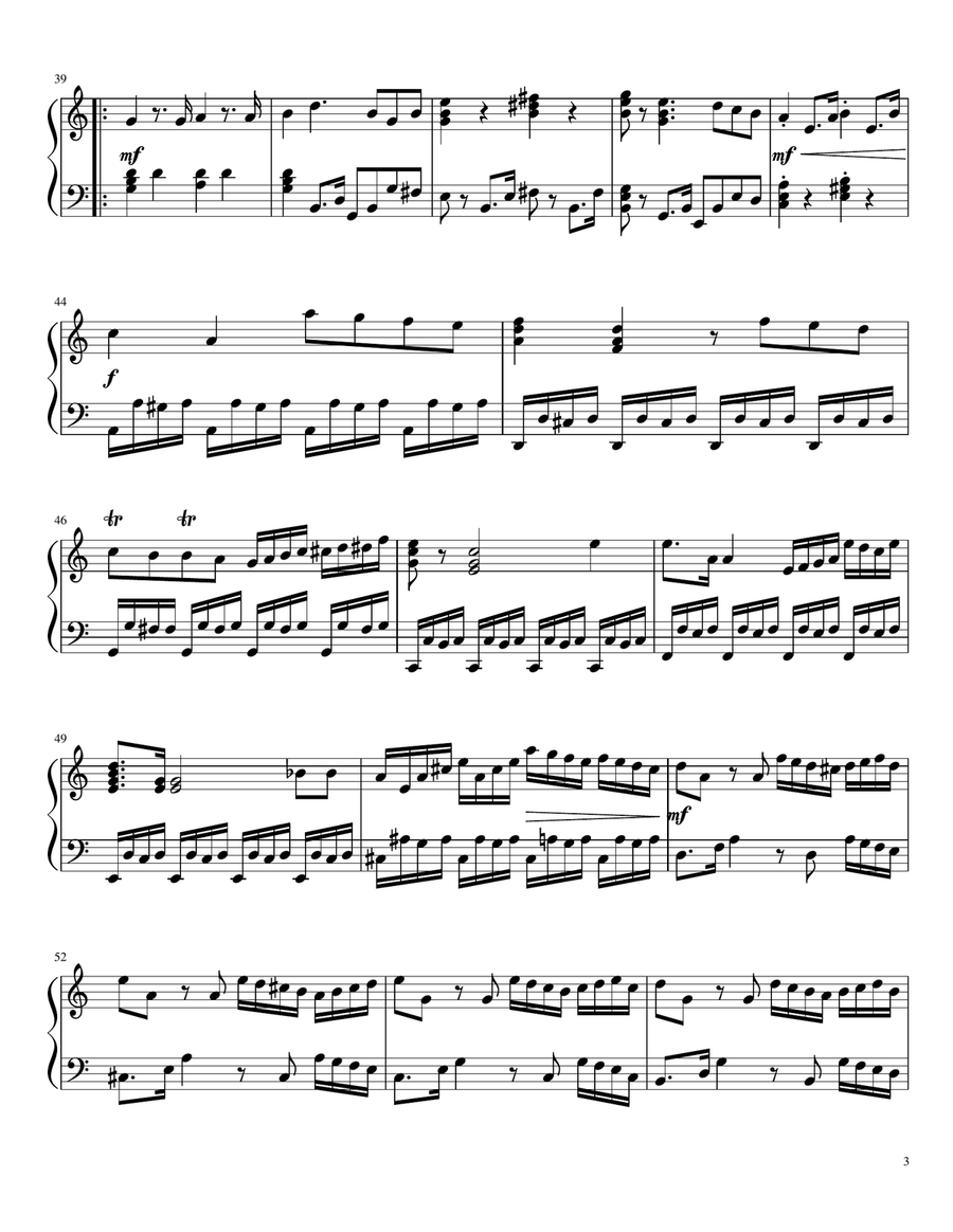 Sonata no. 4 in C major Piano Solo scores gallery preview page 3