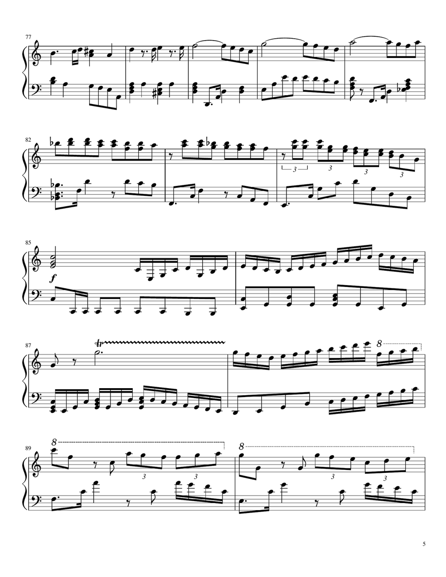 Sonata no. 4 in C major Piano Solo scores gallery preview page 5