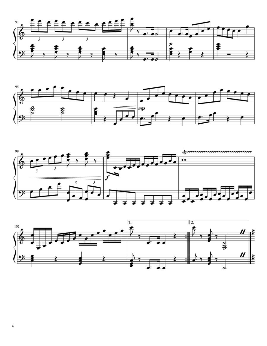 Sonata no. 4 in C major Piano Solo scores gallery preview page 6