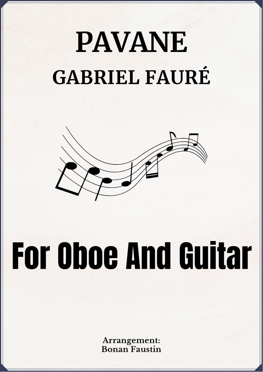 PAVANE OP. 50 [GABRIEL FAURÉ] FOR OBOE AND GUITAR Oboe scores gallery preview page 1