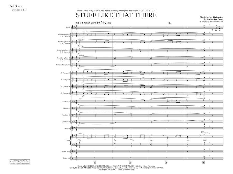 Stuff Like That There Jazz Ensemble scores gallery preview page 1