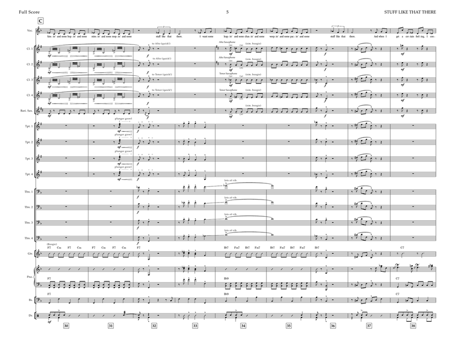 Stuff Like That There Jazz Ensemble scores gallery preview page 5
