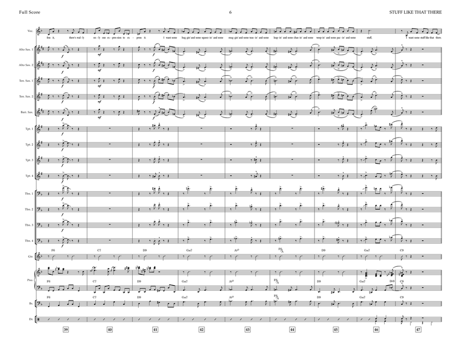 Stuff Like That There Jazz Ensemble scores gallery preview page 6