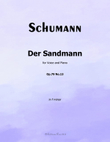 Der Sandmann, by Schumann, Op.79 No.13, in f minor