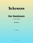 Der Sandmann, by Schumann, Op.79 No.13, in e minor