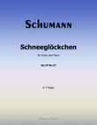 Schneeglockchen, by Schumann, Op.79 No.27, in F Major