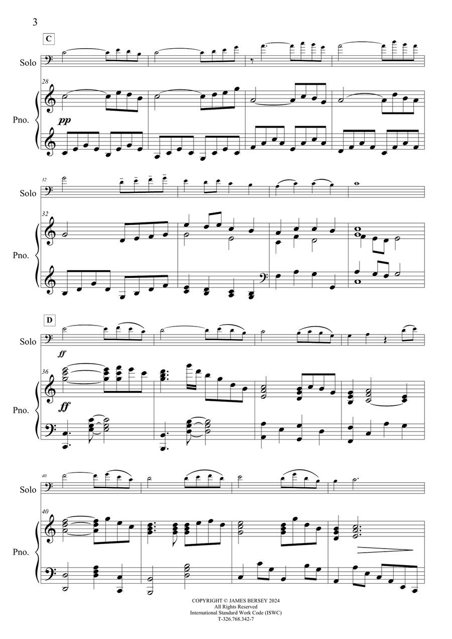 Tranquility (for Bassoon & Piano) Chamber Music scores gallery preview page 6