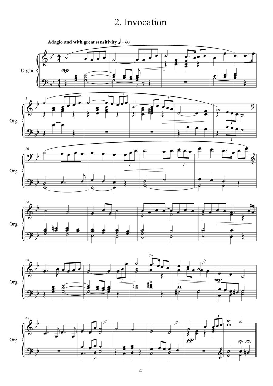 Six Miniatures for Manuals Set 6 Organ Solo scores gallery preview page 3