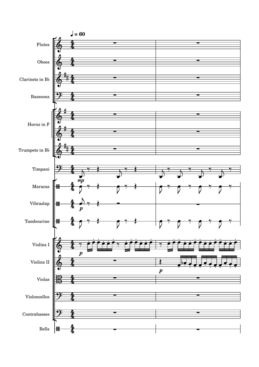 March of the spirits and pumpkins (Halloween) - Score Only Chamber Orchestra scores gallery preview page 1
