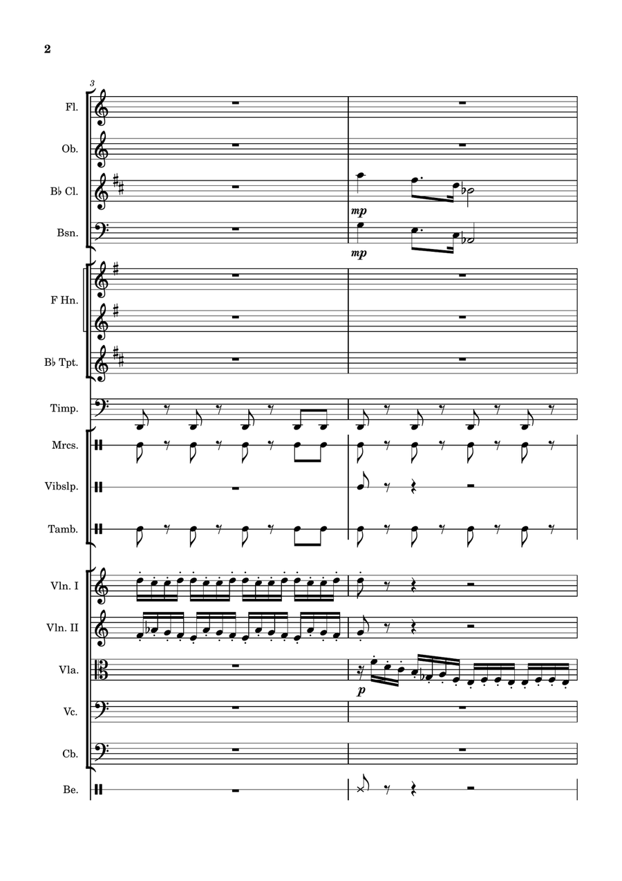 March of the spirits and pumpkins (Halloween) - Score Only Chamber Orchestra scores gallery preview page 2
