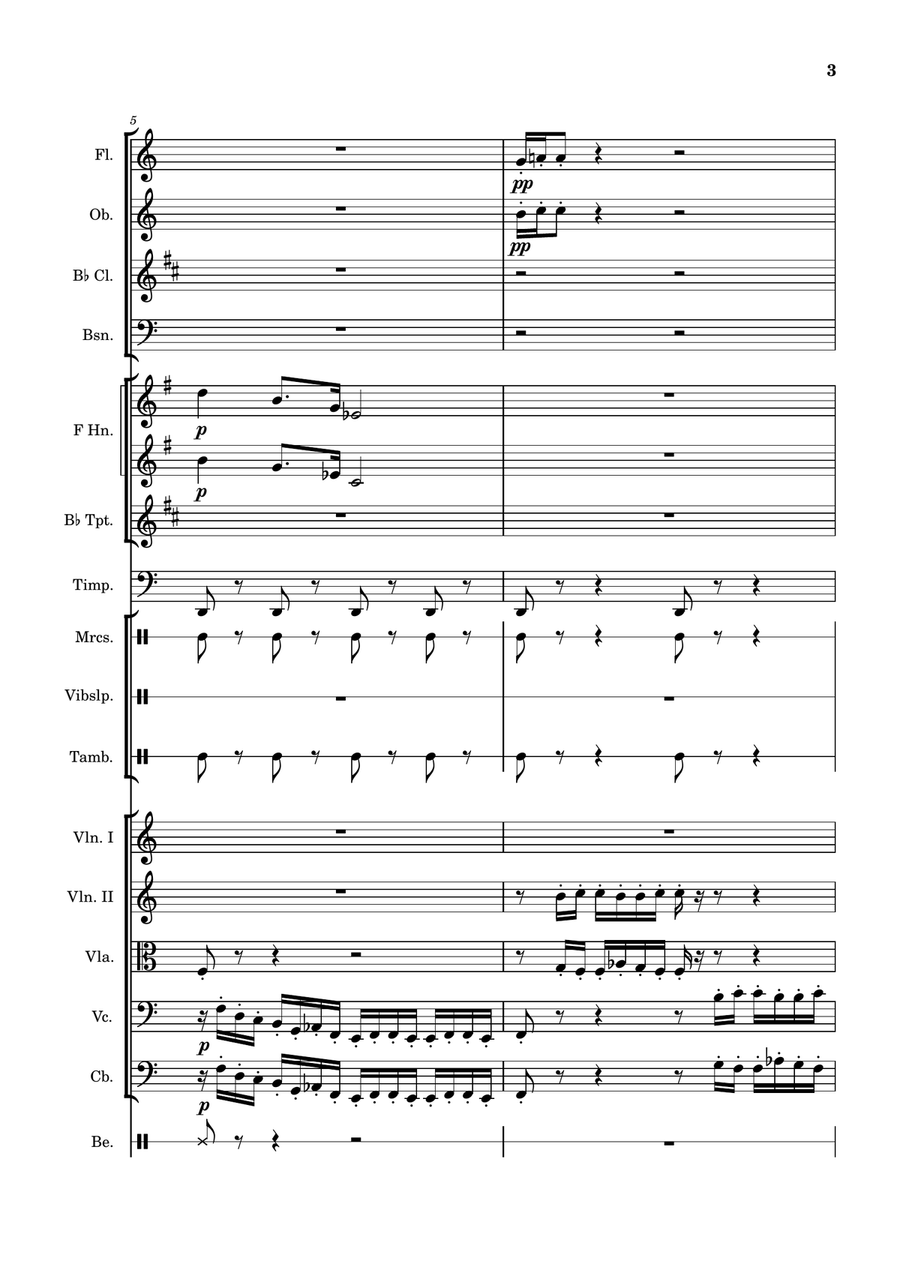 March of the spirits and pumpkins (Halloween) - Score Only Chamber Orchestra scores gallery preview page 3