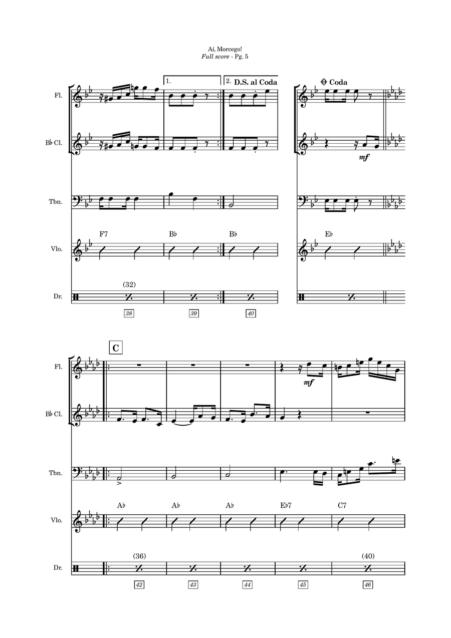 Aí, Morcego Aí, Morcego Small Ensemble scores gallery preview page 5
