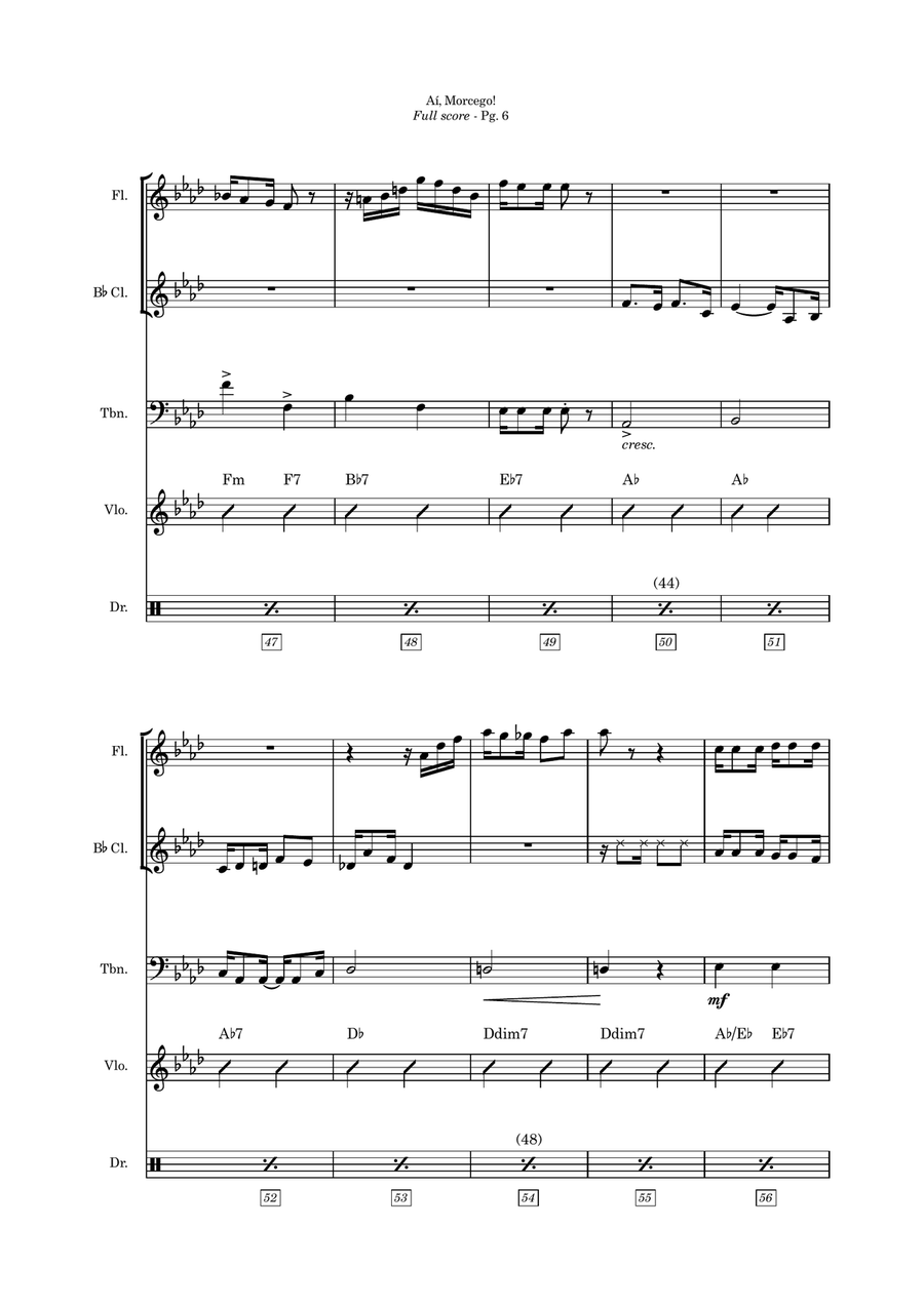 Aí, Morcego Aí, Morcego Small Ensemble scores gallery preview page 6
