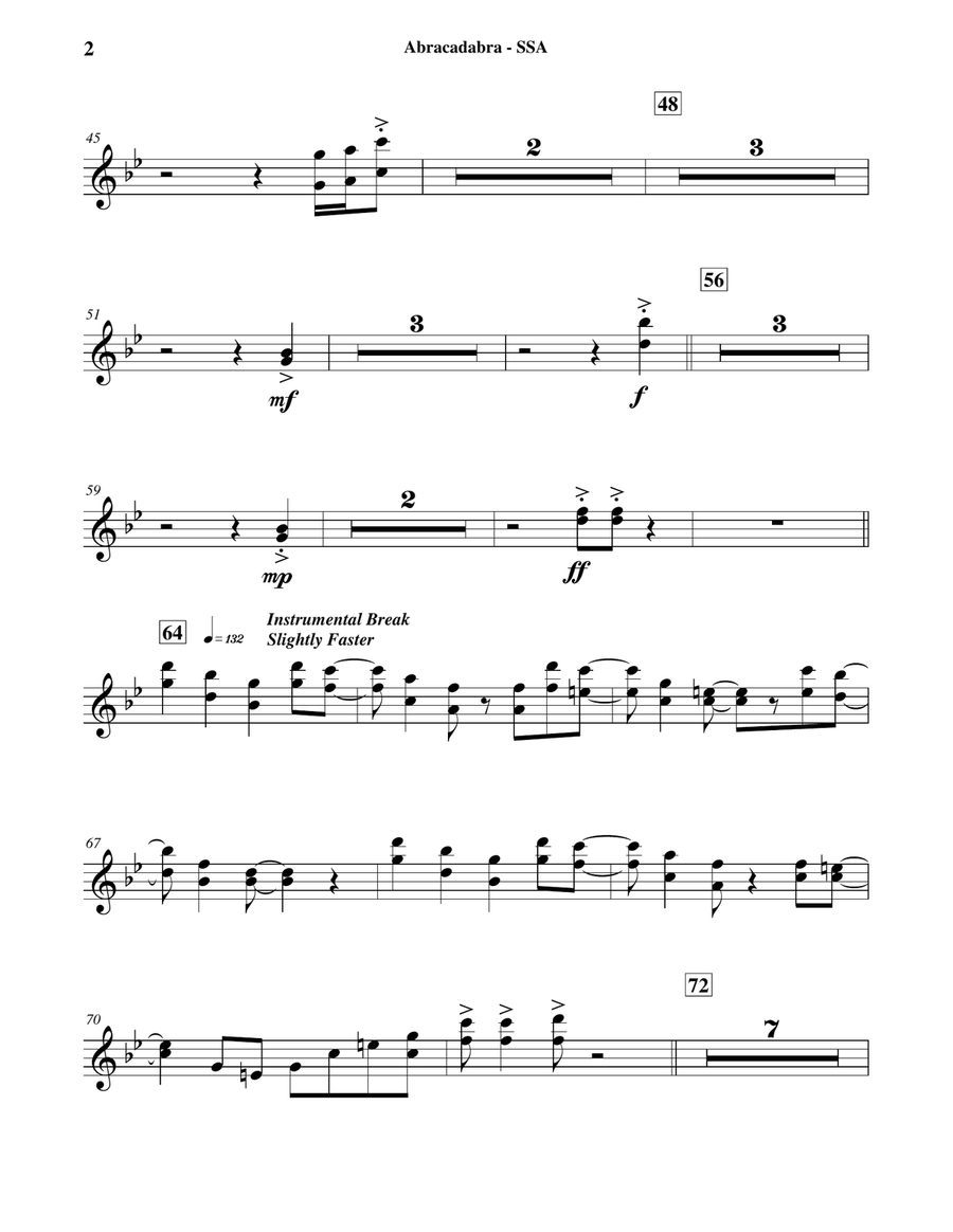 Abracadabra Concert Band scores gallery preview page 3